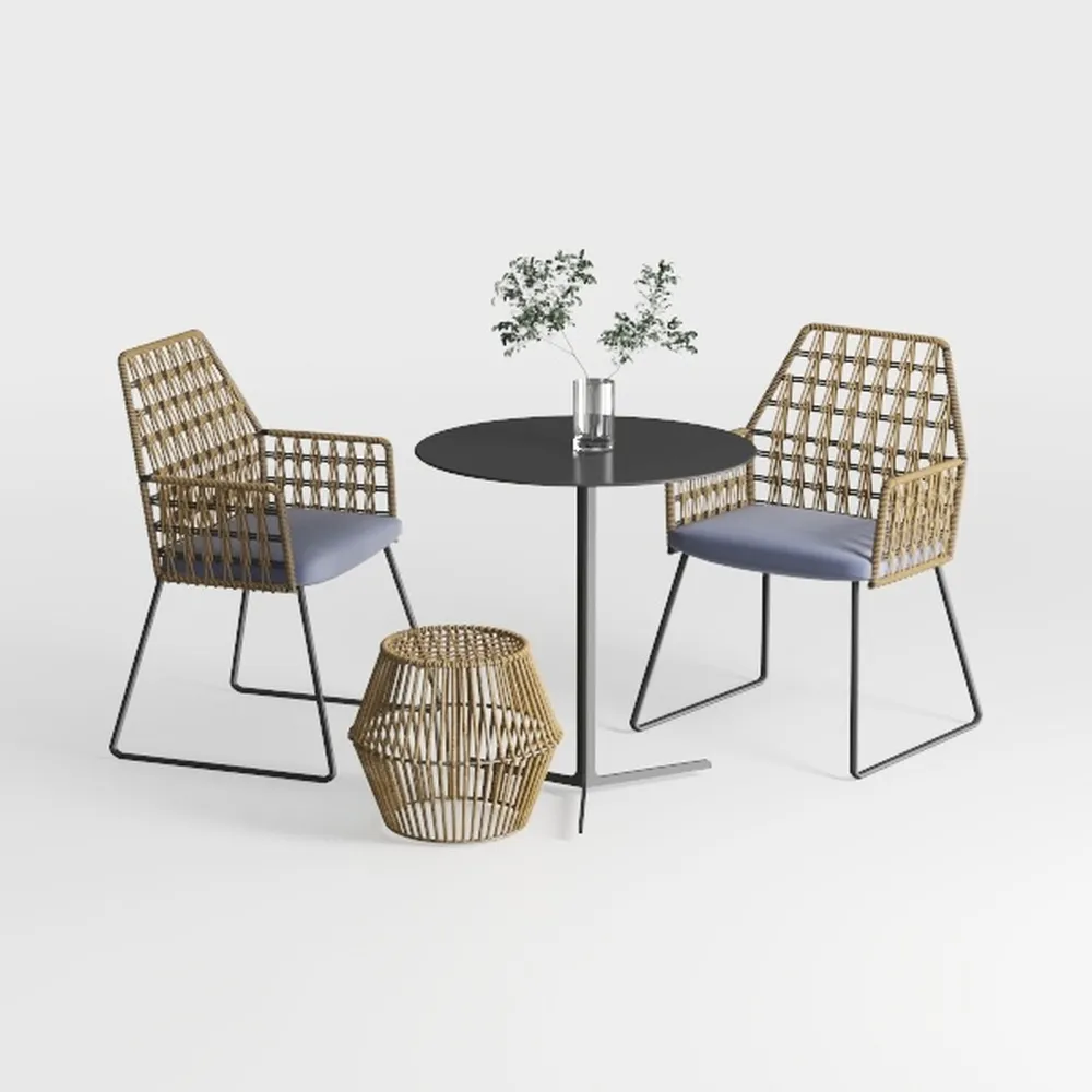 Yaheetech Patio Folding Dining Chairs Set of 2