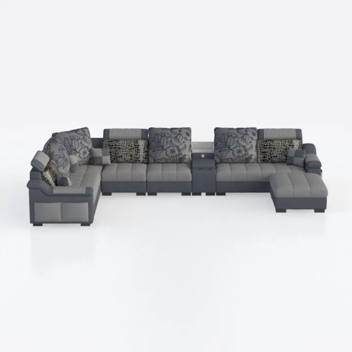 Syhtalotxikl Modern U-Shaped Sofa with Console and