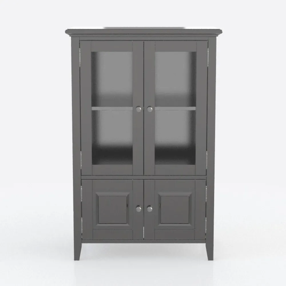 Metal Locker Storage Cabinet with 2 Doors and 4