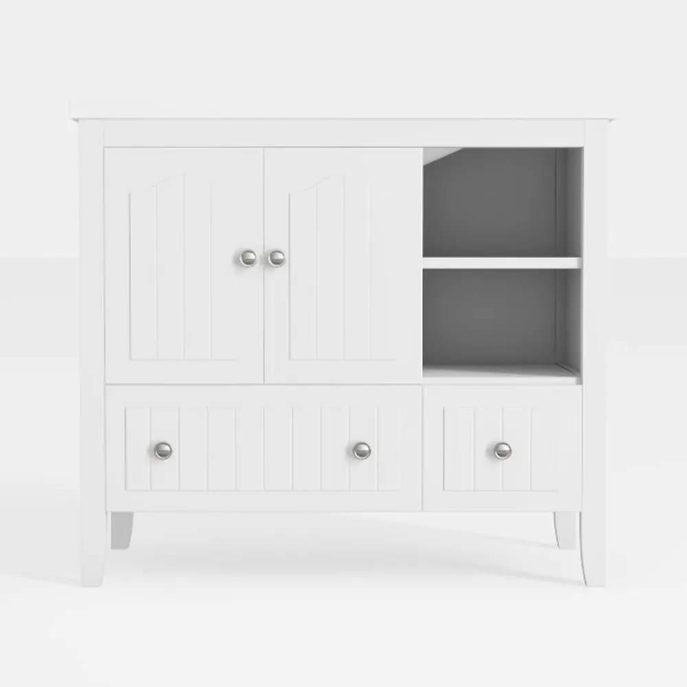 ZENY Bathroom Floor Storage Cabinet, Side