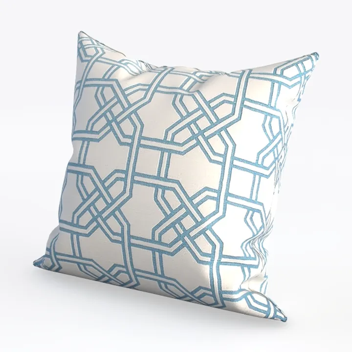 Floral Blue and White Flower Chinoiserie Throw