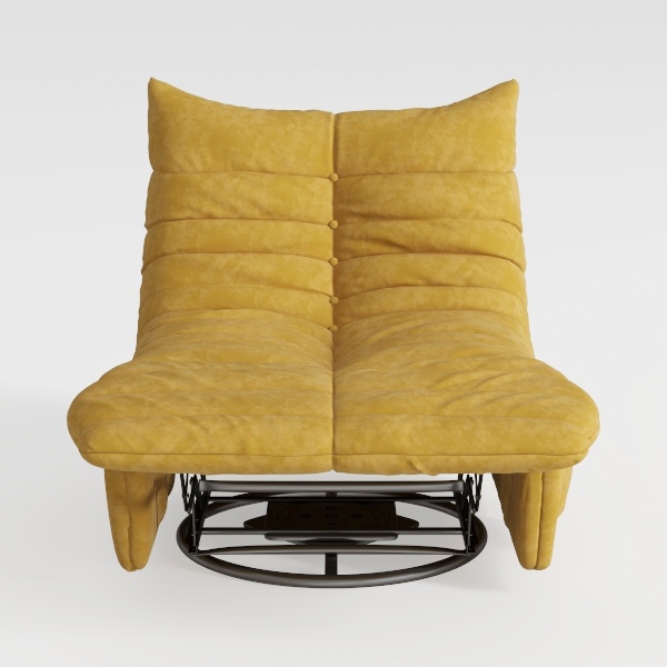 HomSof Armless Chaise Lounge Indoor Chair with