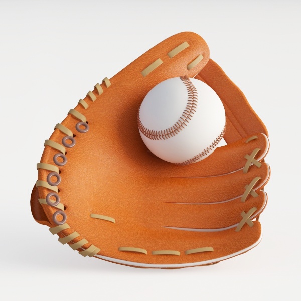 baseball glove-Peach Fuzz