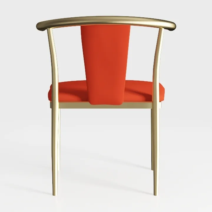 Inmod Wishbone Style Dining Chair, Red (Set of 2)