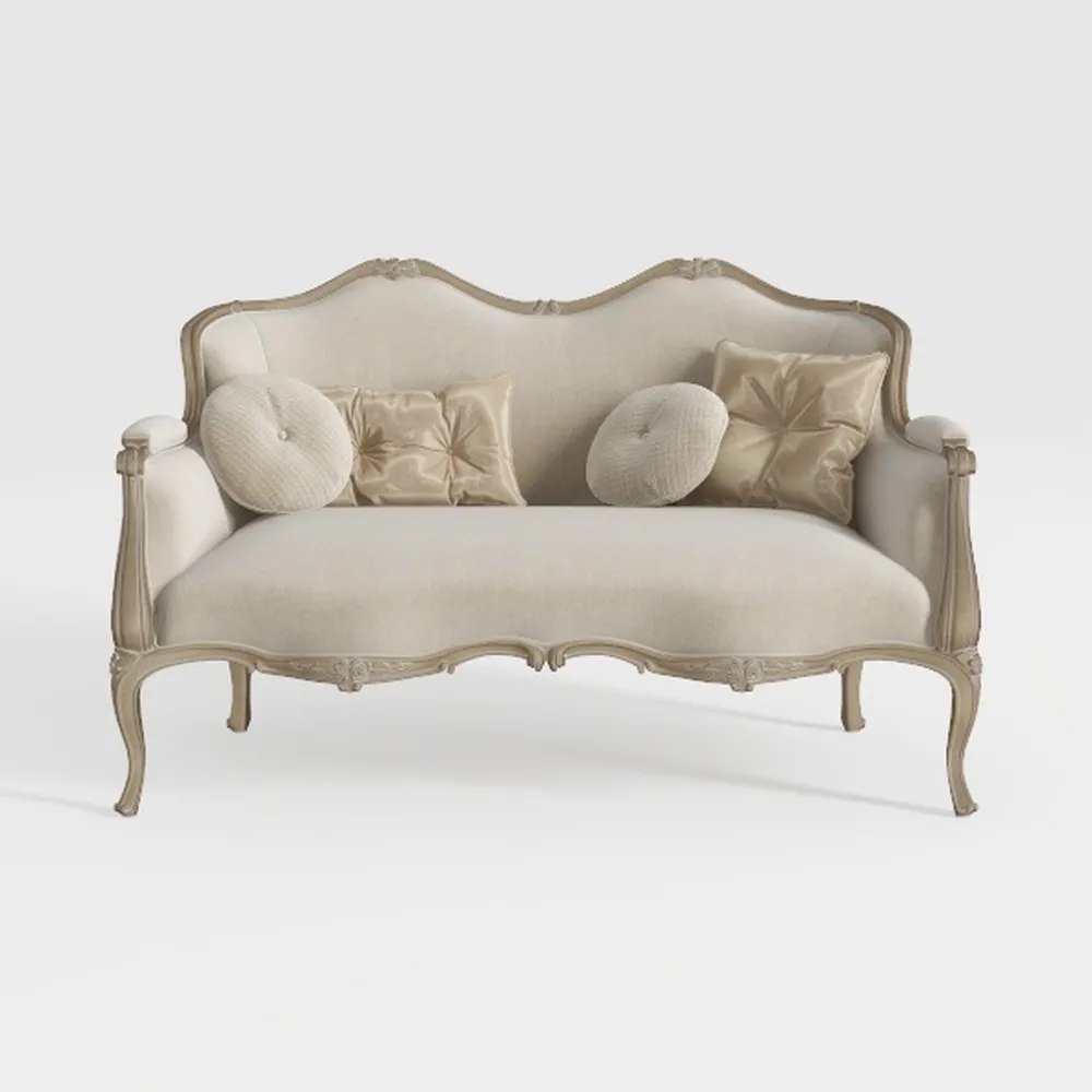 Acme Libertee Upholstered Loveseat with 3 Pillows