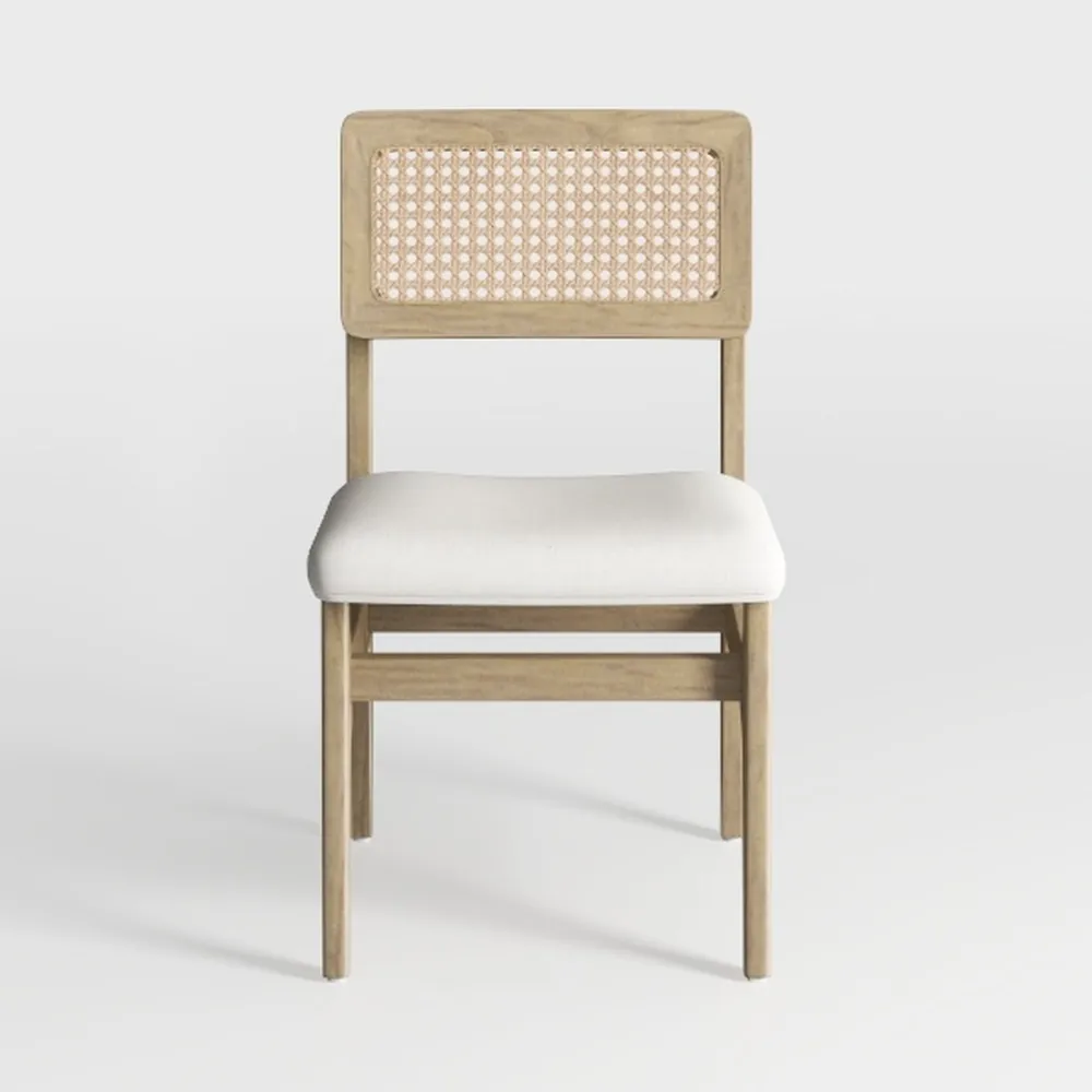 Benjara Isha Cane Side Dining Chair Set of 2