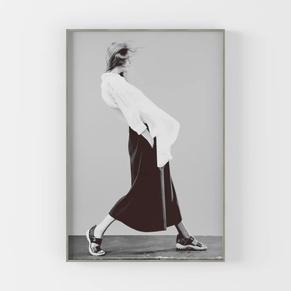 Feather Canvas Wall Art - Framed White Feather