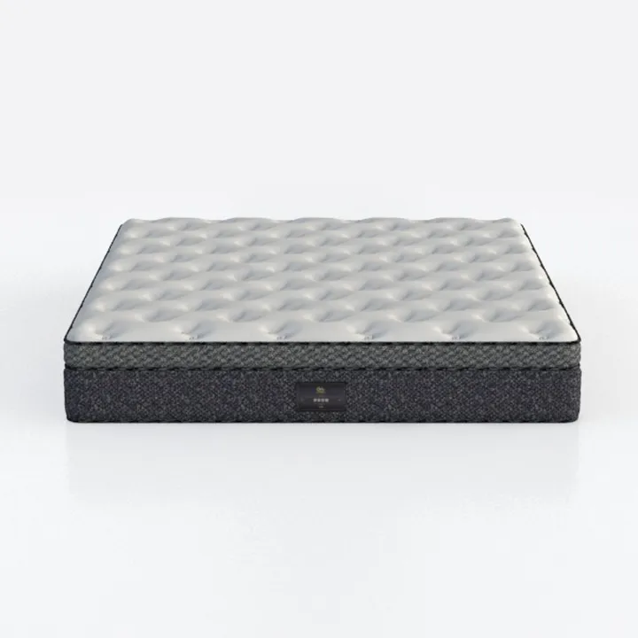 Minimalist Two Tone Fabric Pocket Spring Mattress 3D Model