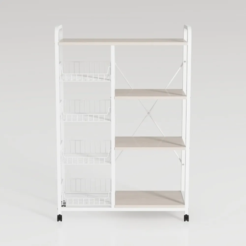 FATORRI 6 Cube Storage Organizer Shelf, Wood and