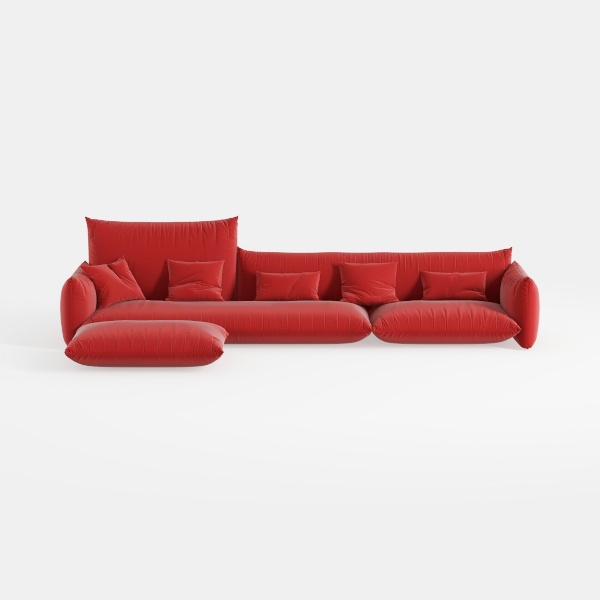 110.2IN Curved Sectional Sofá for Living Room