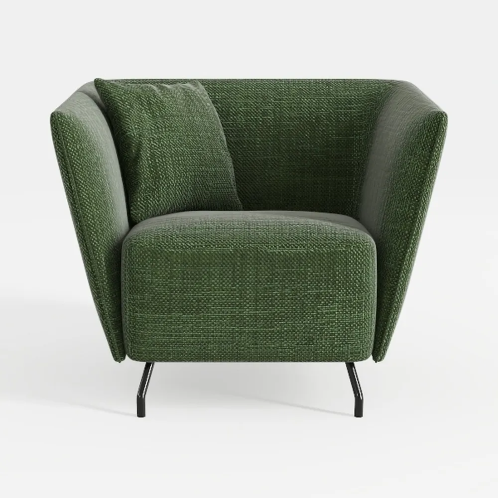 Mid Century Modern Chair, Accent Chair Barrel with