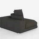 Cloud Sectional Sofa 107.9" Upholstered Sofa Couch Right 45 Degree View
