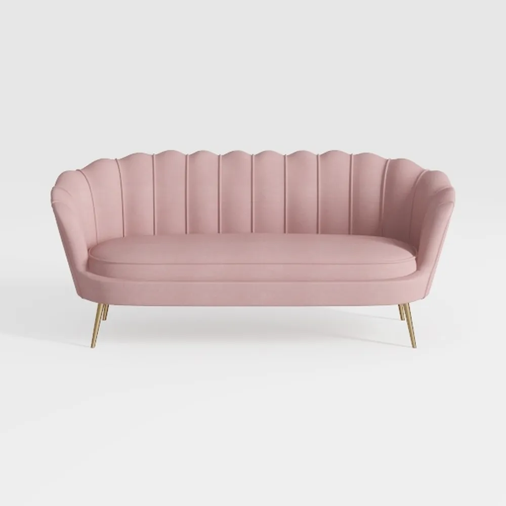 Modern Velvet 2 in 1 Futon Sofa Bed,Convertible