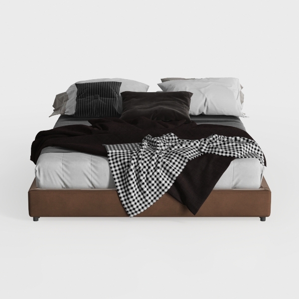 LSIGHTUS Modern Simplicity Upholstered Platform Be