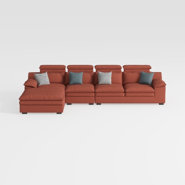 mikibama Modular Sectional Sofa, 111.5 Inch 