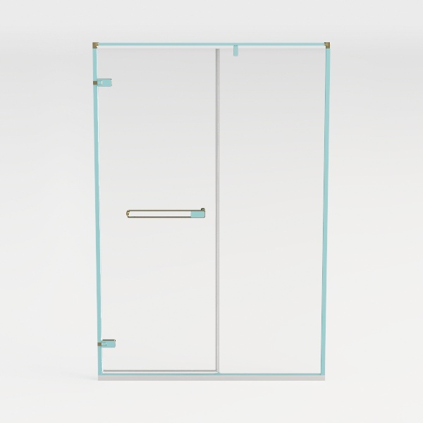 56-60"Wx72"H Frameless Reversible Single Sliding