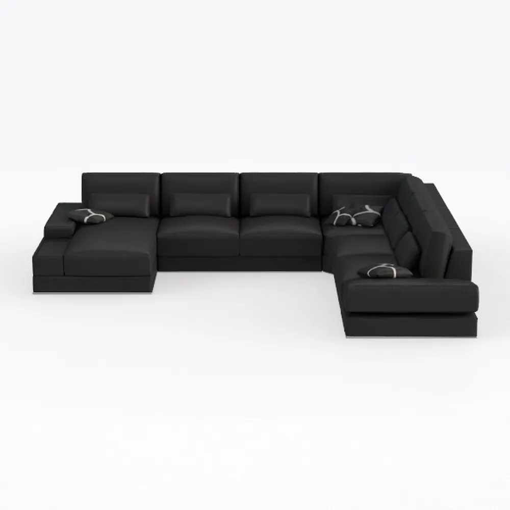 HONBAY Sectional Couch with Pull Out Bed, Sectiona