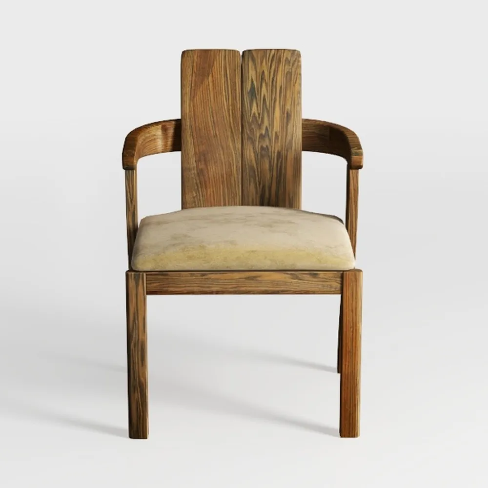 Giantex Mid Century Modern Accent Chair, Wooden Ar