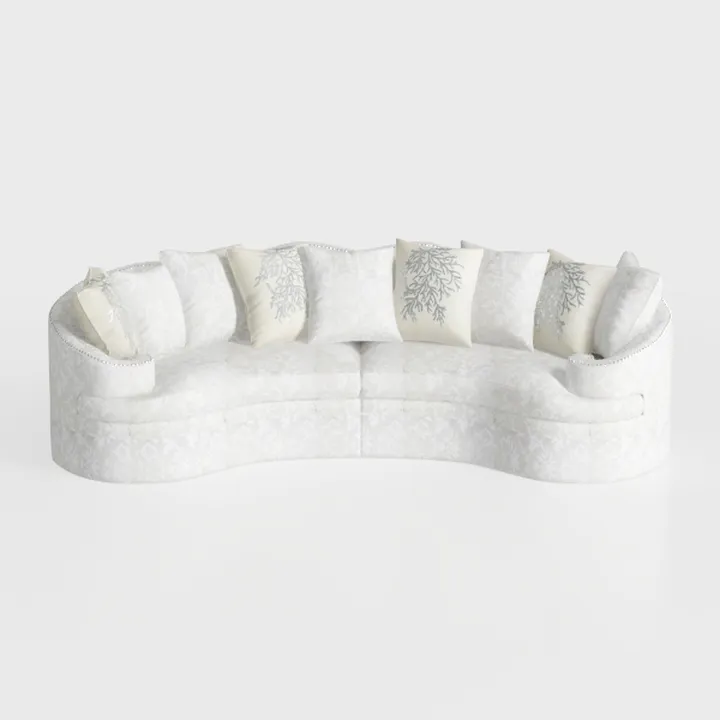 Penau Mid-Century Modern Beige Symmetrical Circle