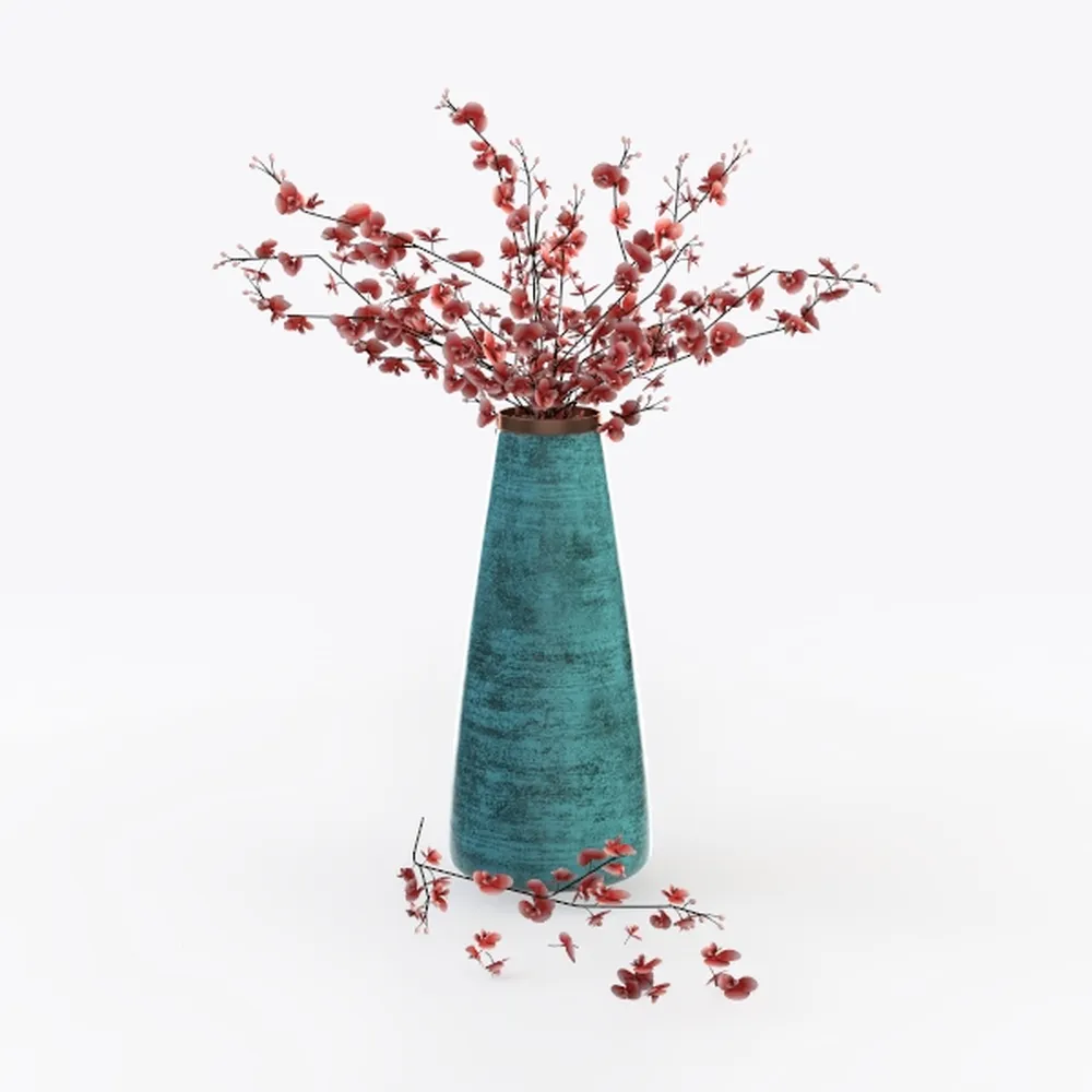 1PC Diamond Pattern Plastic Smooth Vase White Imitation Ceramic Flower Pot Thick and Durable for Living Room Bedroom Home Decora