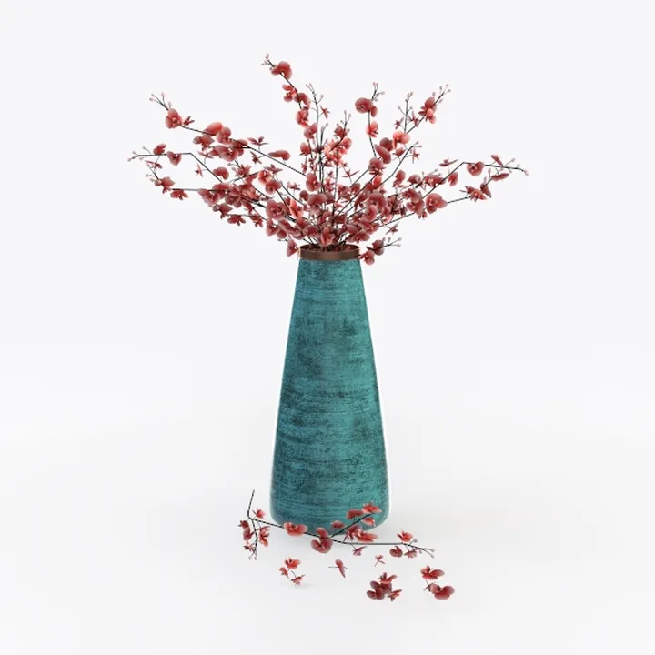 1PC Diamond Pattern Plastic Smooth Vase White Imitation Ceramic Flower Pot Thick and Durable for Living Room Bedroom Home Decora