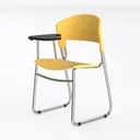 desk chair-Library Left 45 Degree View