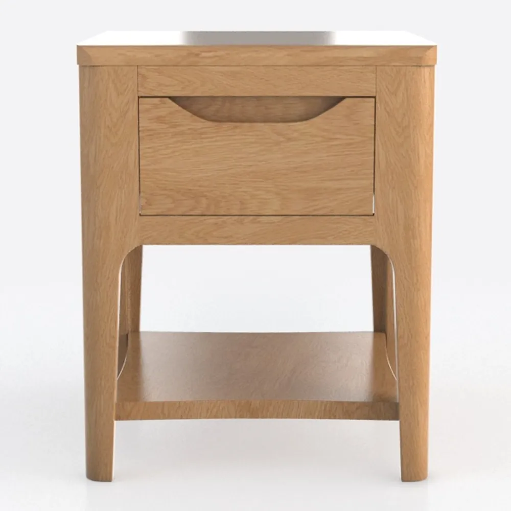 Night Stand, Midcentury Modern Solid Wood