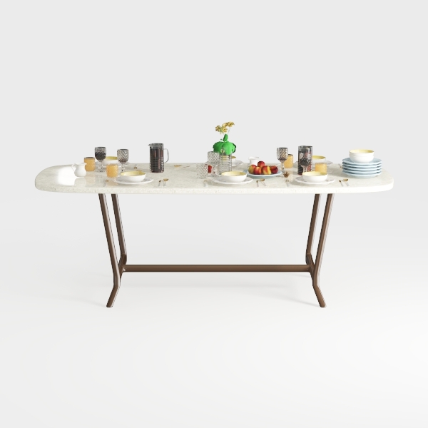 Gales Mid-Century Modern Matte White Wood 70.87 in