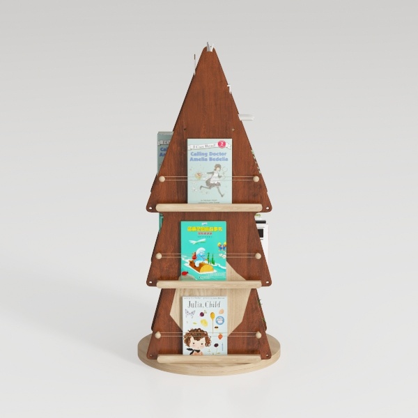 Books Ornaments Christmas Tree, Bookshelf Xmas