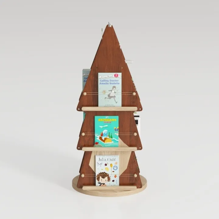 Books Ornaments Christmas Tree, Bookshelf Xmas