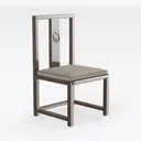 Intercon Whiskey River Dining Chair, Gun Powder Right 45 Degree View