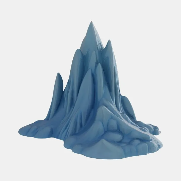 snow-crapped mountain-ai generated