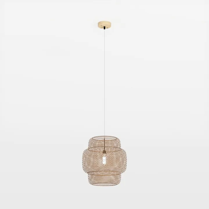 Bohemian Rattan Woven Pendant Lamp 3D Model