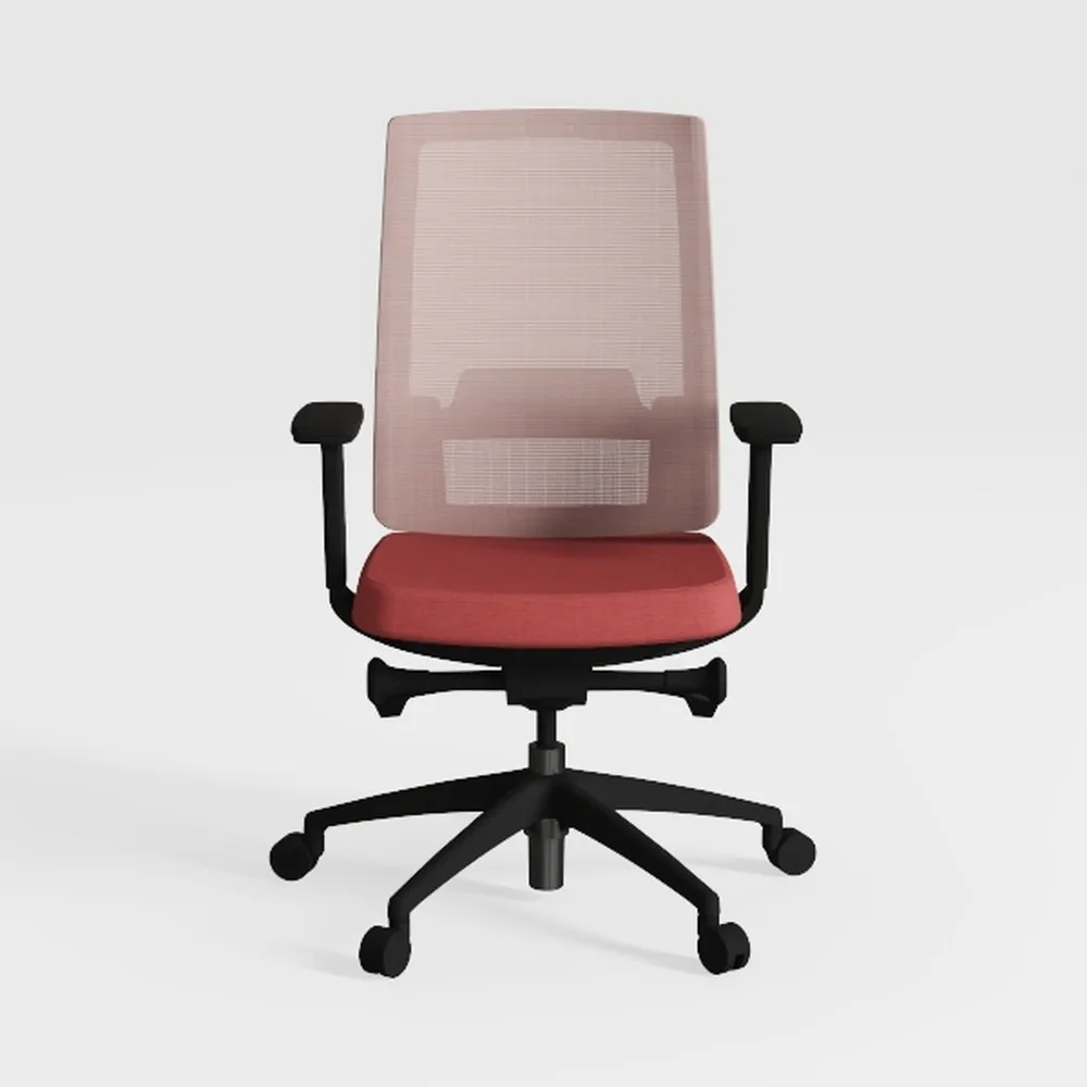 FMURY Adjustable Faux Leather Swivel Office Chair 