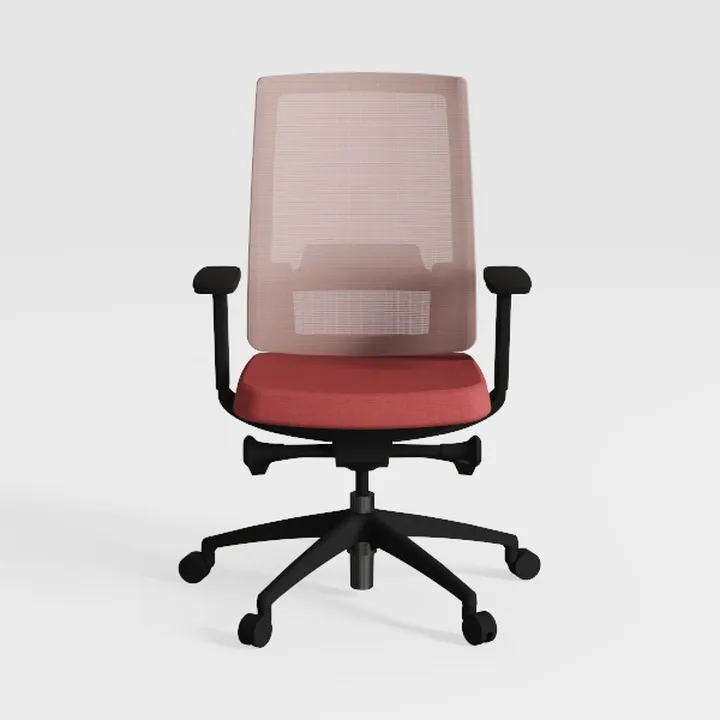 FMURY Adjustable Faux Leather Swivel Office Chair 
