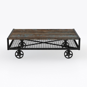 Custom 3D Waves Ocean Dining Table, Blue Ocean