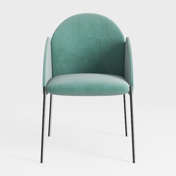 Adore Decor Leone Upholstered Accent Chair, Velvet