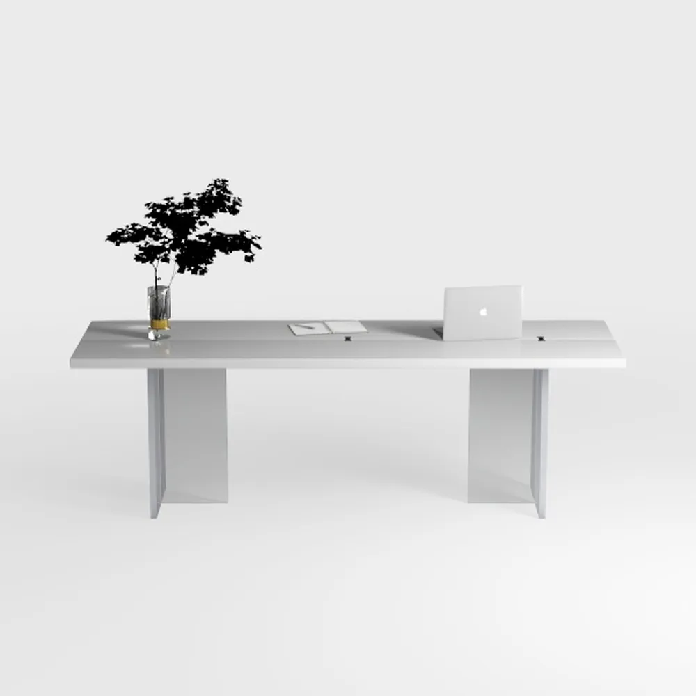 Messenya 47-Inch Office Desk with Pull-Out Outlet,