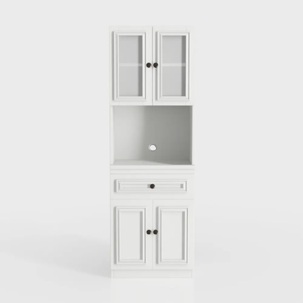 72" Kitchen Pantry, Tall Storage Cabinet,