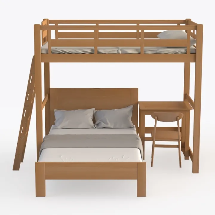 Pemberly Row Transitional Twin-Over-Twin Solid Woo