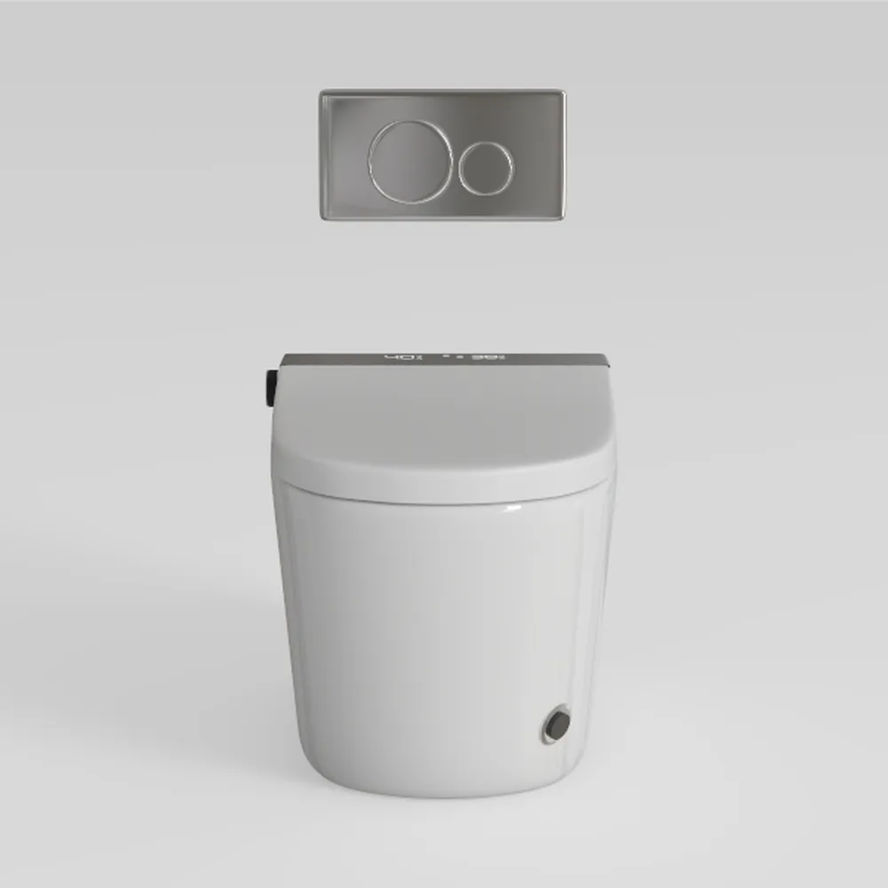 Elongated Smart Toilet with Auto-Open Lid & Heated