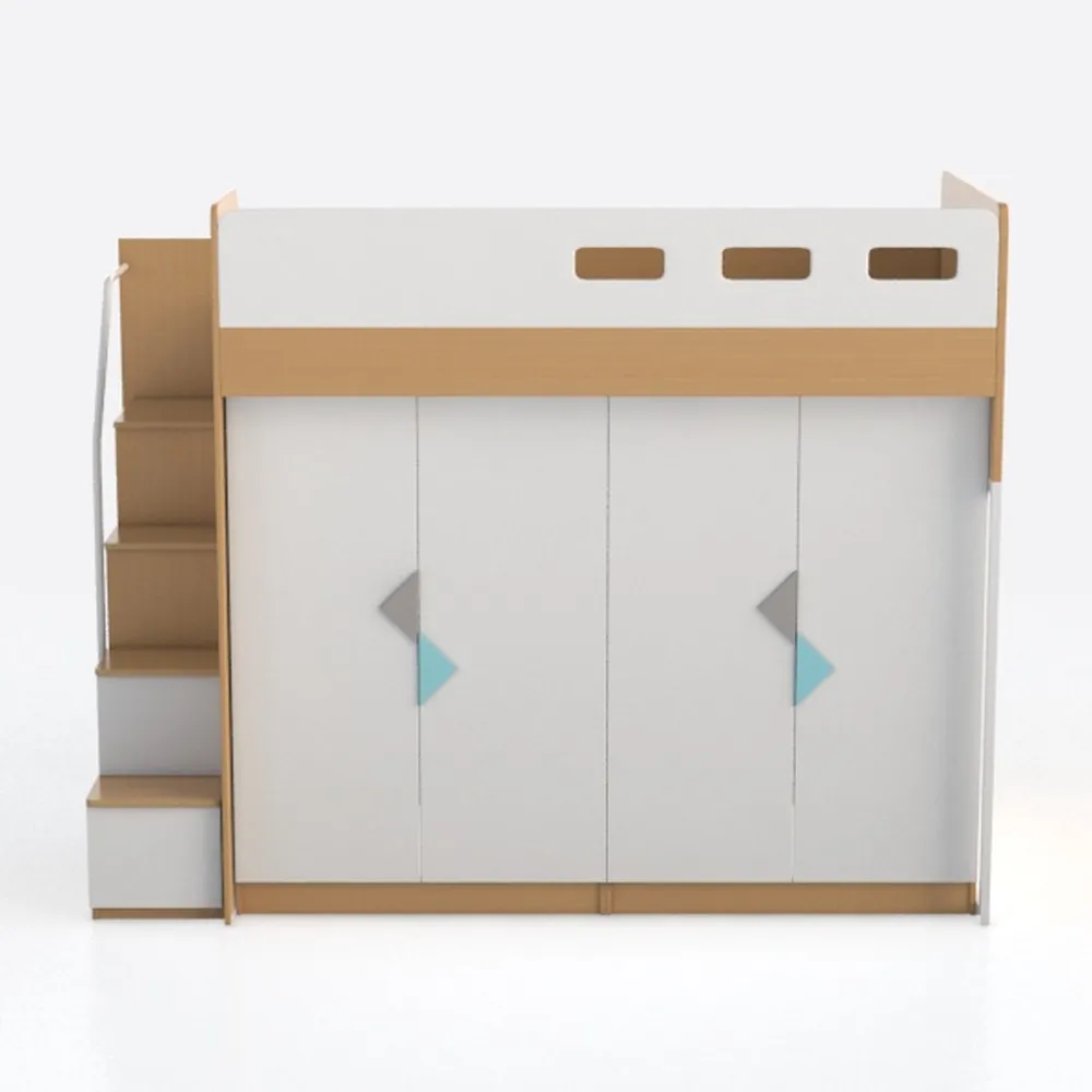 Full Murphy Bunk Bed with Desk and Hydraulic Lift,