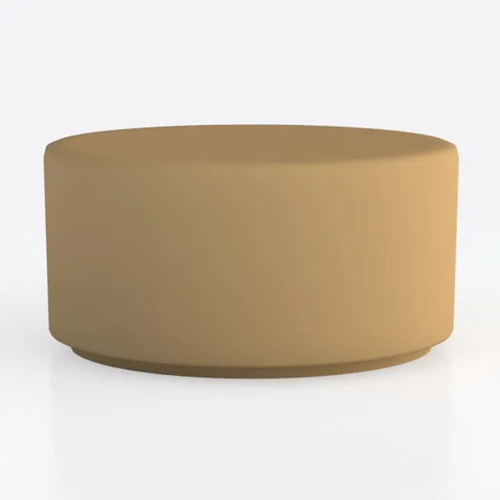 Rano 39.5 in. Black Round Iron Metal Coffee Table 