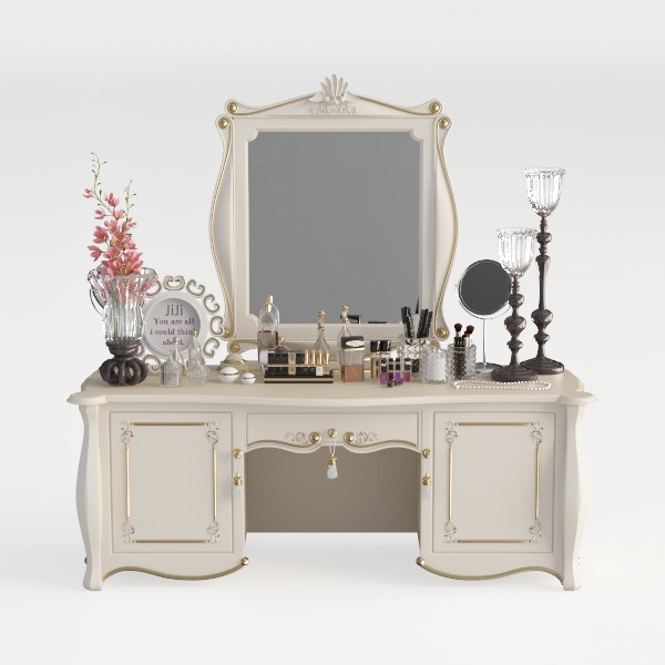 WESTREE Women Makeup Vanity Desk with 2 Drawers - 