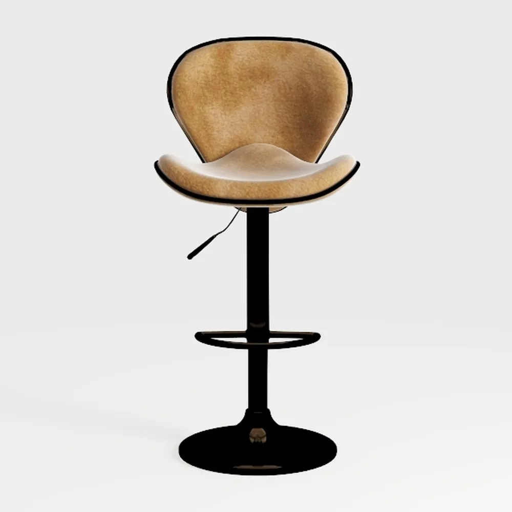 Set of 2 Vintage Bar Stools Footrest Counter Heigh