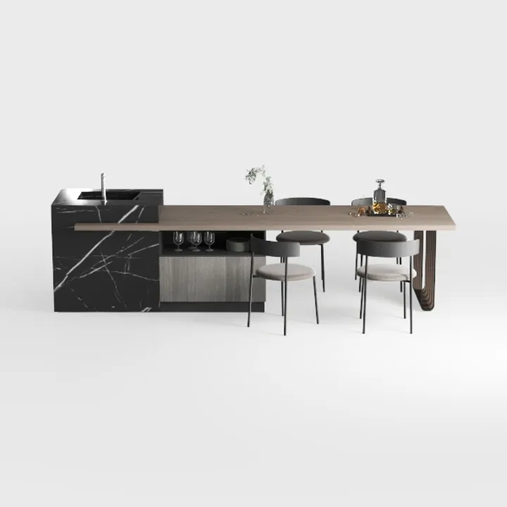 Generico Elegante Set di Tavolo e sedie da Bar - Robusto Mobile da Pranzo con Struttura in Metallo per Cucina, Soggiorno e Sala da Pranzo - Tavolo da Bar Compatto con sedie (47,5 x 20 x 41,5 Pollici)