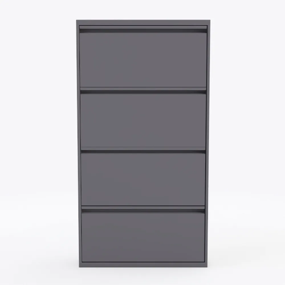 3 Tier Metal Shoe Cabinet with Cover, Durable