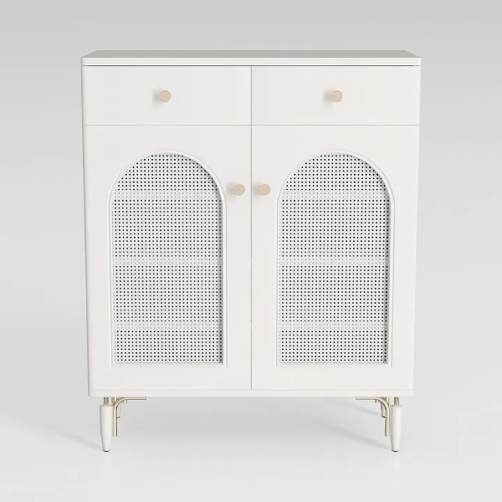 Nathan James Kova Rattan Wood Accent Natural