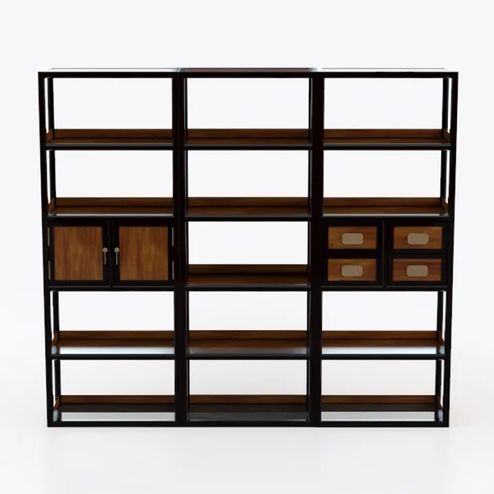 KOUSEI 5-Tier Bookshelf Reversible,Corner Bookcase