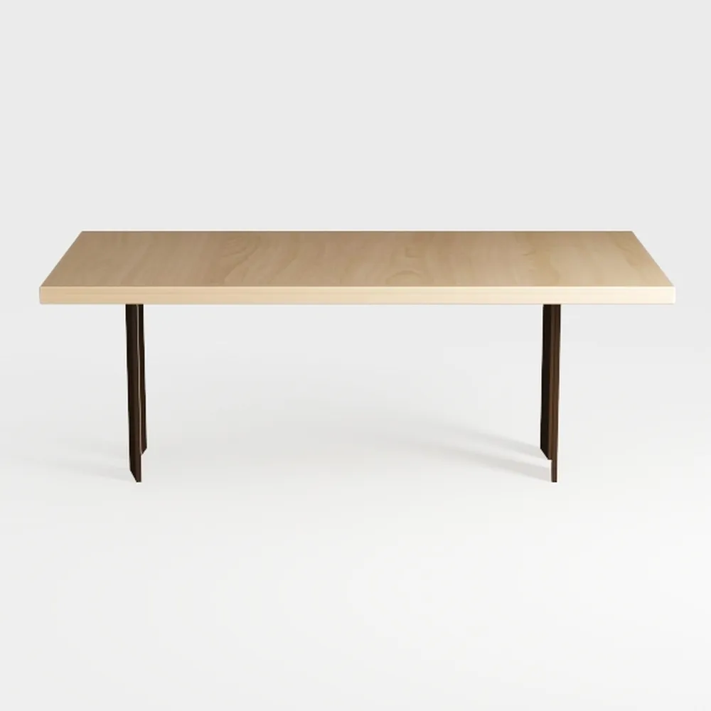 Industrial Dining Table for 6-8 People, 70.87"